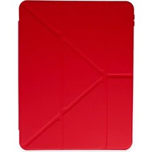 Uravas Store Newface Samsung Galaxy T737 Tab S7 Fe 12.4 Kılıf Kalemlikli Mars Tablet Kılıfı - Kırmızı