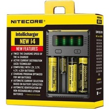 Uravas Store Nitecore New I4 Intelli Charger Li-Ion / Nı-Cd / Nı-Mh Pil Şarj Cihazı