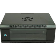 Racksan ML-6404S 4u Duvar Tipi Kabinet (200-530-400) Raf+Fan+Priz (Kdo)