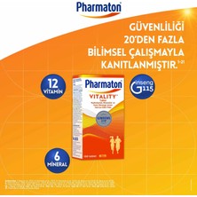 Pharmaton Vitality 100 Tablet - Ginseng G115, Multivitamin ve Mineraller