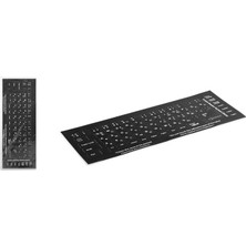 Uravas Store Klavye Stıcker Tuş Takımı Rusça Q Siyah HDX8258