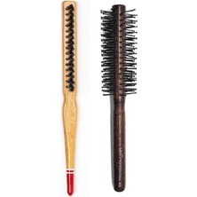 Uravas Store 506 - 690 Profesyonel Yanmaz Set Topuz Saç Fırçası 2 Li Set