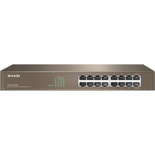 Tenda TEG1016D 16 Port 10-100-1000 Mbps Switch Çelik Kasa Rack Mount (Kdo)
