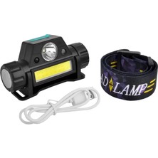 Uravas Store 8 Saat Dayanıklı Şarjlı Sensörlü Mıknatıslı Kafa Lambası Güçlü LED Aydınlatma WT-055