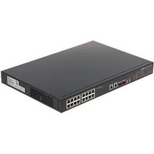 Dahua PFS3218-16ET -135 16 Port Gıgabıt +1XRJ45-1XGB  Sfp Combo 135W Poe Rackmount  Swıtch (Kdo)