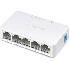Tp-Link Mercusys MS105 5 Port 10-100 Mbps Switch Plastik Kasa (Kdo)