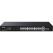 Tenda TEG1128P-24-410W 24 Port Poe+ 10-100-1000 2 Port Sfp 2 Port Uplink Switch Çelik Kasa (Kdo)