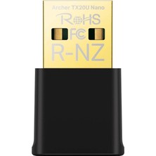 Tp-Link Archer TX20U Nano 1200 Mbps Wifi 6 Kablosuz USB Adaptör AX1800 (Kdo)