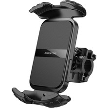 Uravas Store Ally Borofone BH105 Crown Gidon Bağlantılı Bisiklet ve Motosiklet Telefon TUTUCU-(5775)