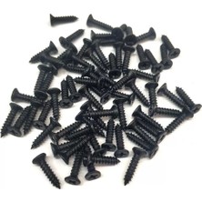 Uravas Store Siyah 1000 Adet Klips Vidası 2,2x9,5 mm Yhb - Konik Başlı Kutu, Sandık, Ayak, Askı,  Mini Vida