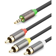 Uravas Store 3.5 mm To 3rca Kablo 2lıne Gold 5m Siyah HDX1066