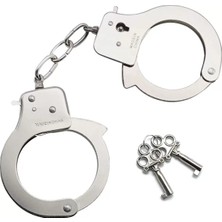 Uravas Store Anahtarlı Oyuncak Metal Kelepçe Polis Kelepçesi
