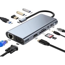 Uravas Store ZR44/A Type-C 11 In 1 Gigabit Hdtv Çevirici