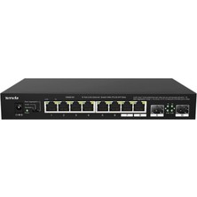 Tenda TEM2010F 8 Port 100-1000-2500 Mbps + 2 Port Sfp Switch Çelik Kasa Rack Mount (Kdo)