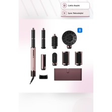 Dreame Airstyle Pro Hı Pembe Multi Styler Dijital Ekranlı Iyonik Saç Şekillendirici Bukle ve Düzleştirici Başlıklı Hediyelik Kutulu