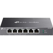 Omada Tp-Link DS106GPP 4 Port 10-100-1000 Poe+ Switch 2 Port Uplink Çelik Kasa Rack Mount (Kdo)