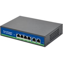 İsee Isee ISS-4026P 24 Port Poe+ 10-100 Mbps 2 Port 10-100-1000 Uplink Switch 300W (Kdo)