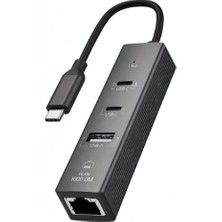 Uravas Store Type-C To 2 Type- USB Gigabit Ethernet ZR1207