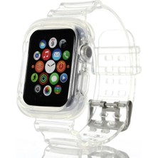 Uravas Store Ally Apple Watch 6-Se-5-4 44MM / 3-2-1 42MM Kayış Kordon Kılıf SILIKON-(5775)