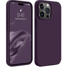 ALK Apple Iphone 15 Pro Max Kılıf First Silikon - Mürdüm