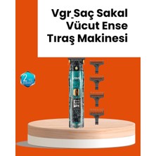 Uravas Store Vgr V-695 Şarjlı Saç Sakal Tıraş Makinesi 2600MAH Batarya ve Kılavuz Taraklı