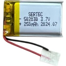 Uravas Store 502030 3.7V 250 Mah Li-Polymer Pil DEVRELI/1.5A