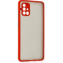 Uravas Store Samsung Galaxy A71 Kılıf Montreal Silikon Kapak - Kırmızı
