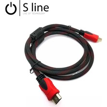 Uravas Store Sline 5m HDMI Kablo V1.4 Erkek-Erkek Örgülü Kablo -