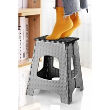 Uravas Store 28 cm Dayanıklı Katlanabilir Tabure - Kamp Piknik Metrobüs Otobüs Balıkçı Tabure (1314)