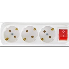 Almera 3lü 3mt Anahtarlı Topraklı Priz (9230203) (Kdo)