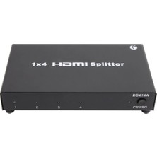 Vcom DD414A 1-4 Port 1.4V 1080P Metal HDMI Splitter (Kdo)