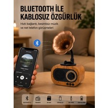 Uravas Store Mini Nostaljik Bluetooth Hoparlör Fm Radyo 8 Saat Batarya Yeni Nesil