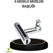 Uravas Store 4 Fonksiyonlu Musluk Başlığı 360 Derece Dönebilen ve Su Tasarruflu