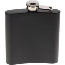 Uravas Store Siyah 6 Oz Çelik Cep Içki Kanyak Matarası