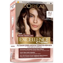L'Oréal Paris L’oréal Paris Excellence Creme Nude Renkler Saç Boyası – 4u Nude Kahve (3'li Paket)