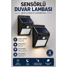 Uravas Store Solar Sensörlü Duvar Lambası Bahçe Lamba 20 LED Işık