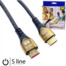Uravas Store Sline 5 Metre 8k HDMI Kablo Erkek-Erkek