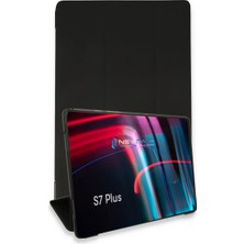 ALK Samsung Galaxy T970 Tab S7 Plus 12.4 Kılıf Tablet Smart Kılıf - Siyah