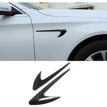 Northcity Mercedes Tip Çamurluk Havalandırma Venti Uzun Parlak Siyah NKT84 - Boyanabilir Abs Plastik
