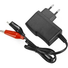 Uravas Store 6V 1A 6W Plastik Kasa Adaptör (Akü Şarj Cihazı) – Krokodil Uçlu