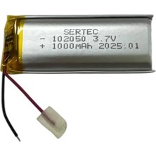 Uravas Store 102050 3.7V 1000MAH Li-Polymer Pil (DEVRELI/1.5A)