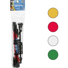 Renas Store Mandallı Uç Mini El Pompası Bisiklet- Top Bisiklet Montaj Aparatlı 30CM Hortum - Top Iğne - Uç (5528)