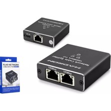 Hadron HDX1347 100MT Network Splitter Gigabit RJ45 1000MBPS 1-In 2-Out Siyah (Kdo)