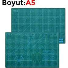 Uravas Store Çift Taraflı Yanmaz Kendini Onaran Kesim Matı - Boyut:-A5 (148X210) Ren Yeşil