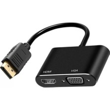 Uravas Store ZR723 Dp To Hdmı+Vga Çevirici