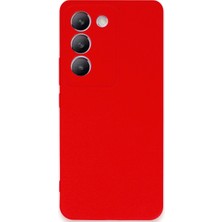ALK Vivo V30 Lite 4g Kılıf First Silikon - Kırmızı