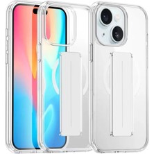 Uravas Store Joko Apple iPhone 15 Kılıf Alfa Magsafe Standlı Kapak - Şeffaf