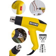 Steiner Alman GT-3000 Watt 2 Kademeli Isı Tabancası Çelik Rezistans Profesyonel Sıcak Hava Üfleme Ta