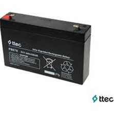 Ttec Plus Ttec 6V 7AH Bakımsız Kuru Akü (Kdo)