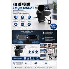 Uravas Store Webcam Orjınal 1080P Hd Konferans Kamera Dahili Mikrofon Görüntülü Sohbet Yayın Kamerası Hd Video AE-104